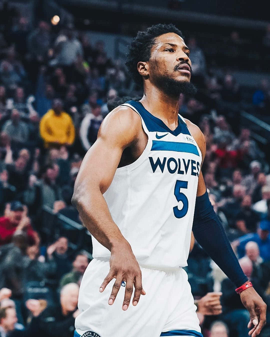 American Professional Basketball Player Malik Beasley Minnesota Timberwolves Background