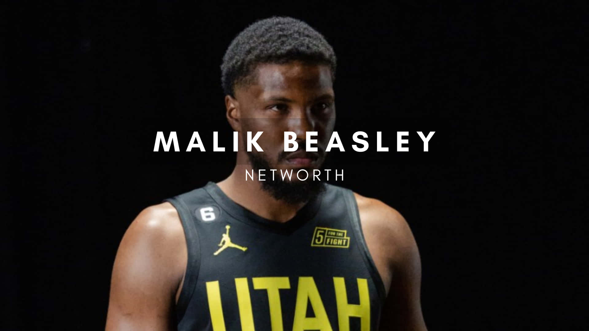 American Professional Basketball Player Malik Beasley Networth Poster Background