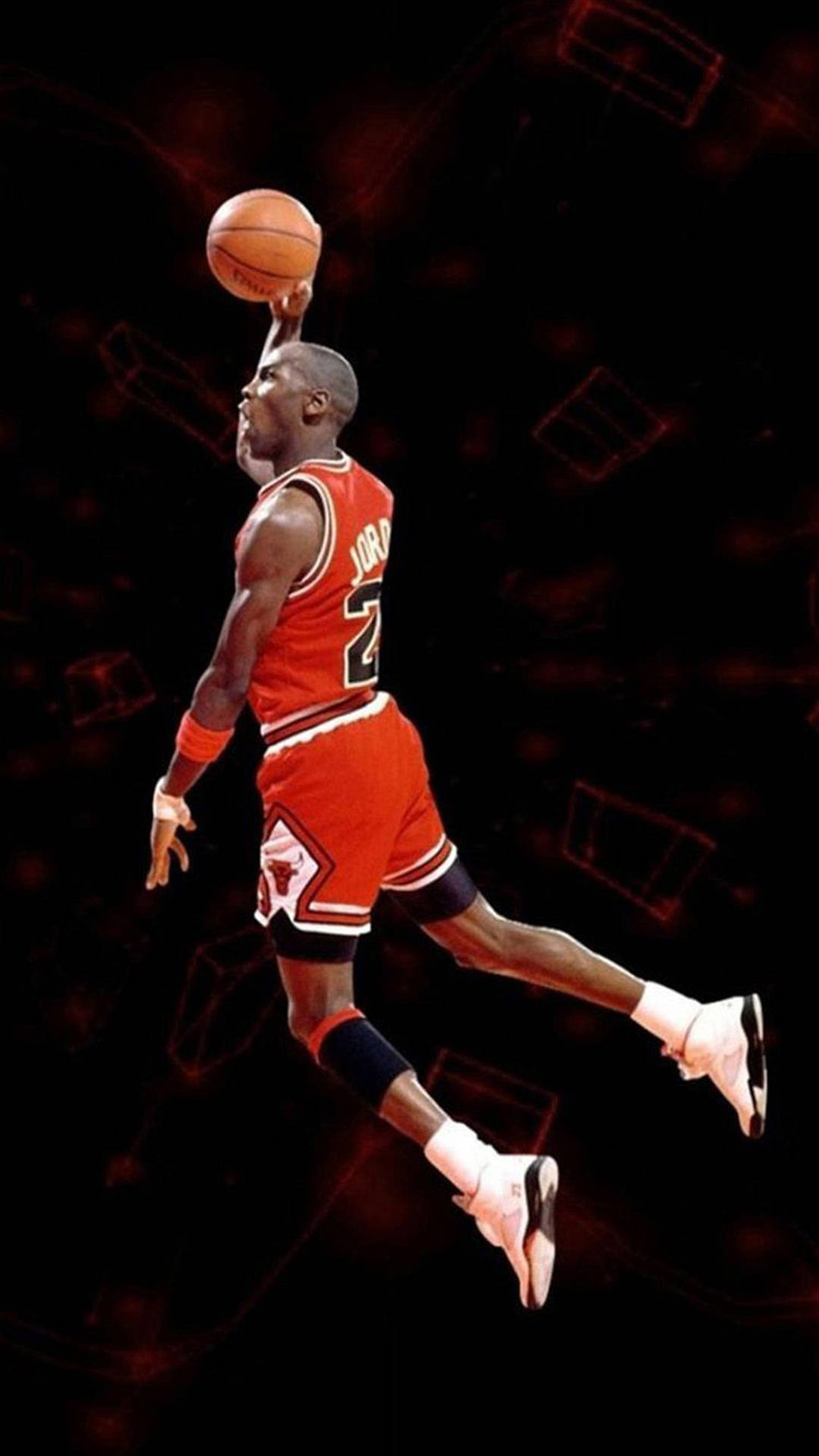 American Professional Basketball Player Michael Jordan Hanging Sports Iphone Background