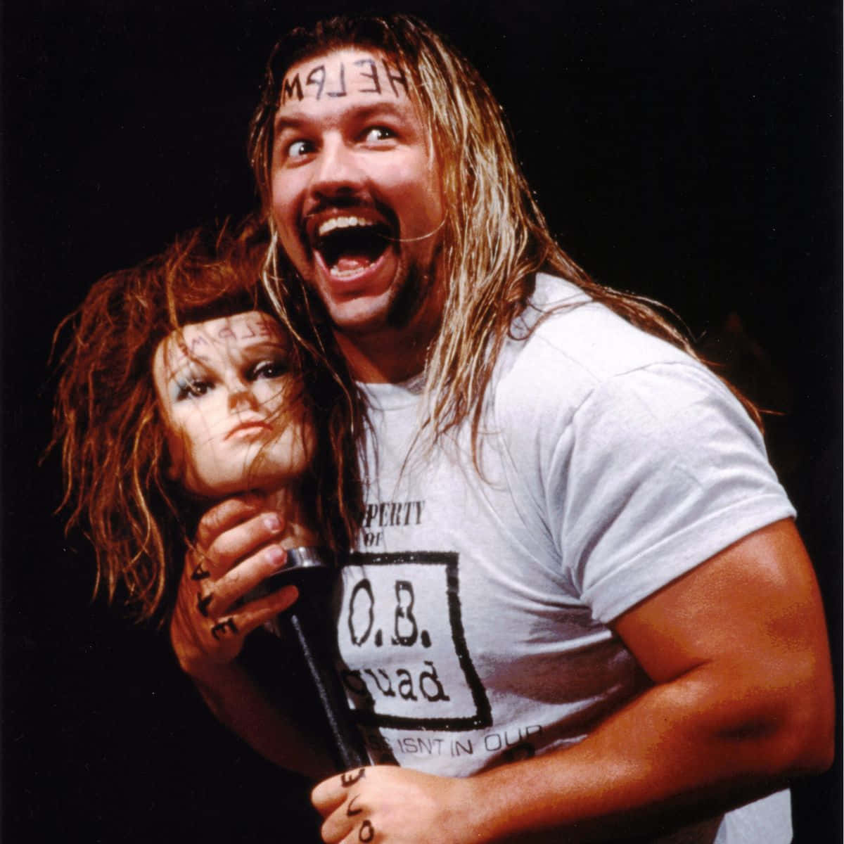 American Professional Wrestler Al Snow Mannequin Head Background