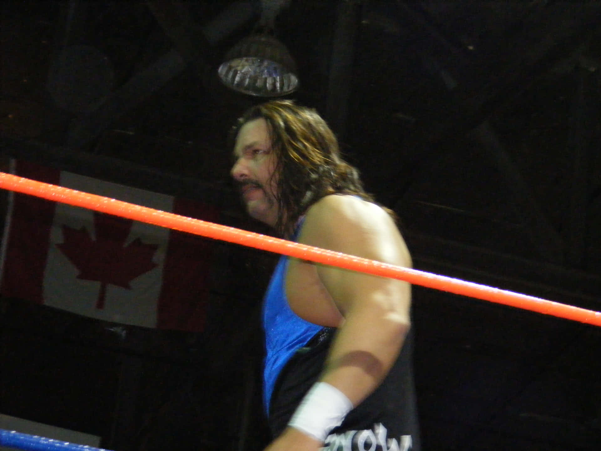American Professional Wrestler Al Snow On Fighting Ring Background