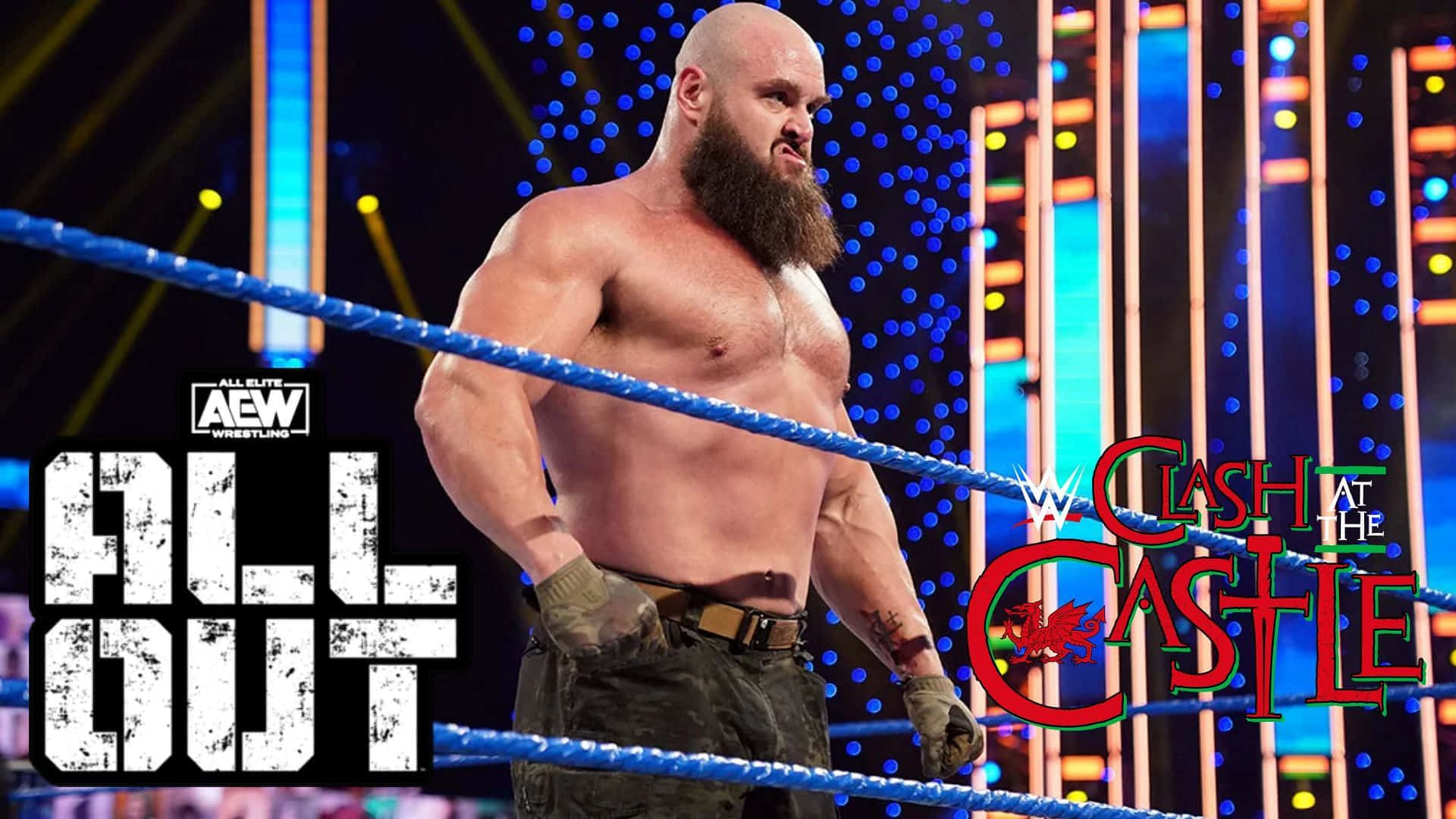 American Professional Wrestler Braun Strowman Aew All Out Background