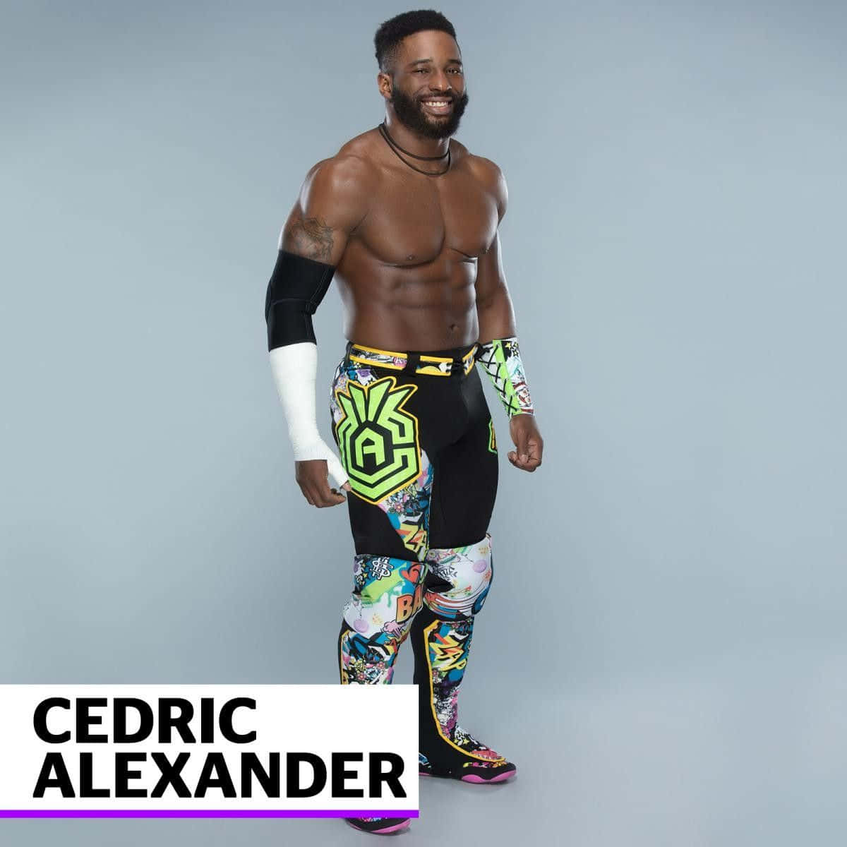 American Professional Wrestler Cedric Alexander Portrait
