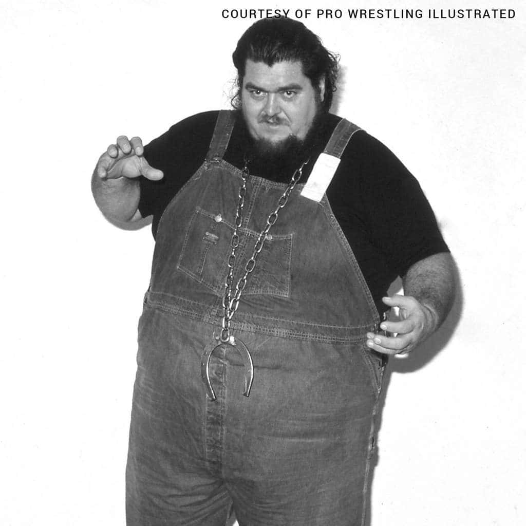 American Professional Wrestler Haystacks Calhoun Photoshoot Background