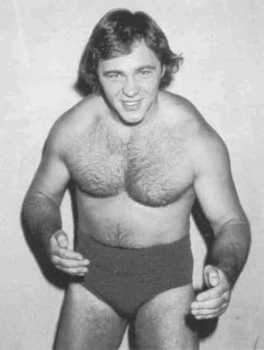 American Professional Wrestler Larry Zbyszko Grayscale Background