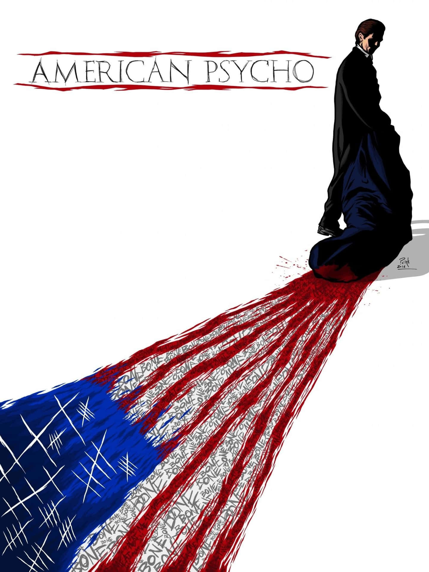 American Psycho Flag Hd Background