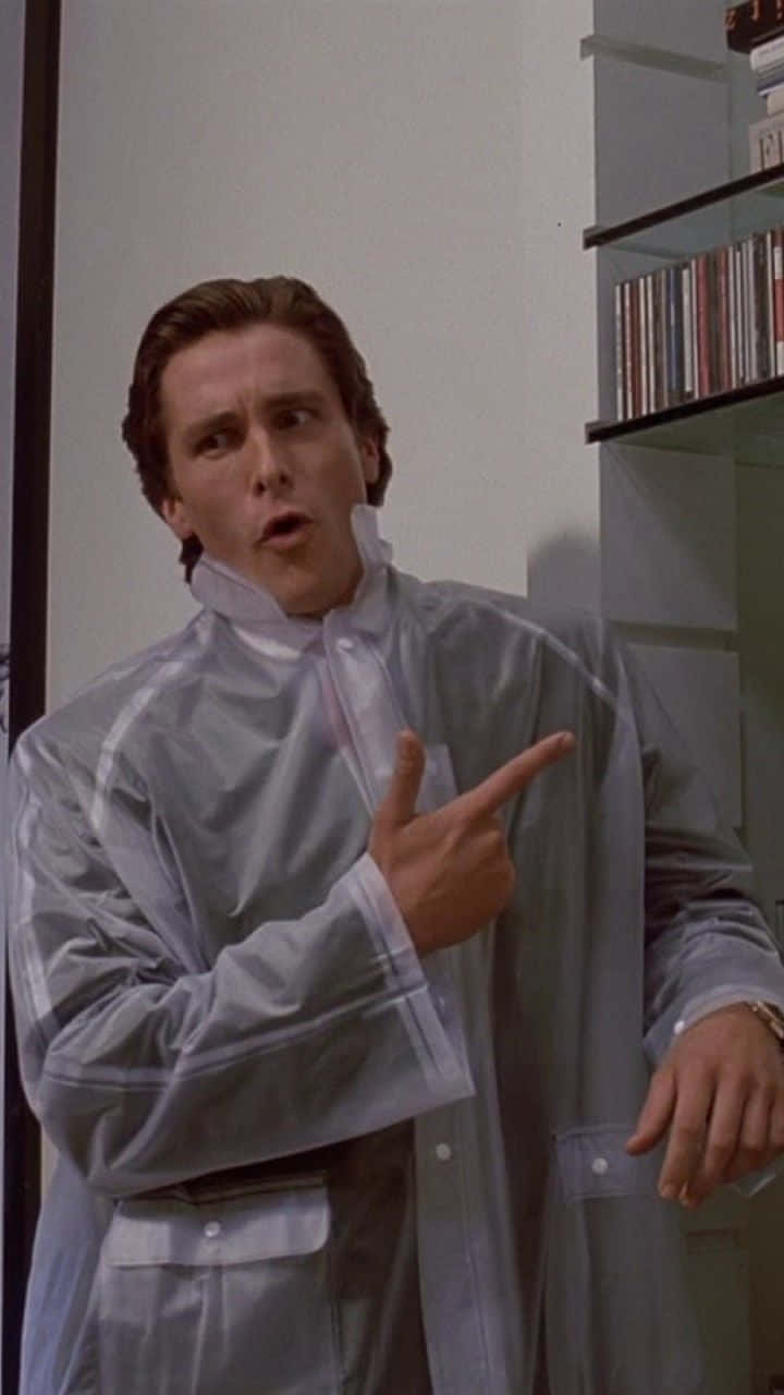 American Psycho Gun Gesture Hd Background