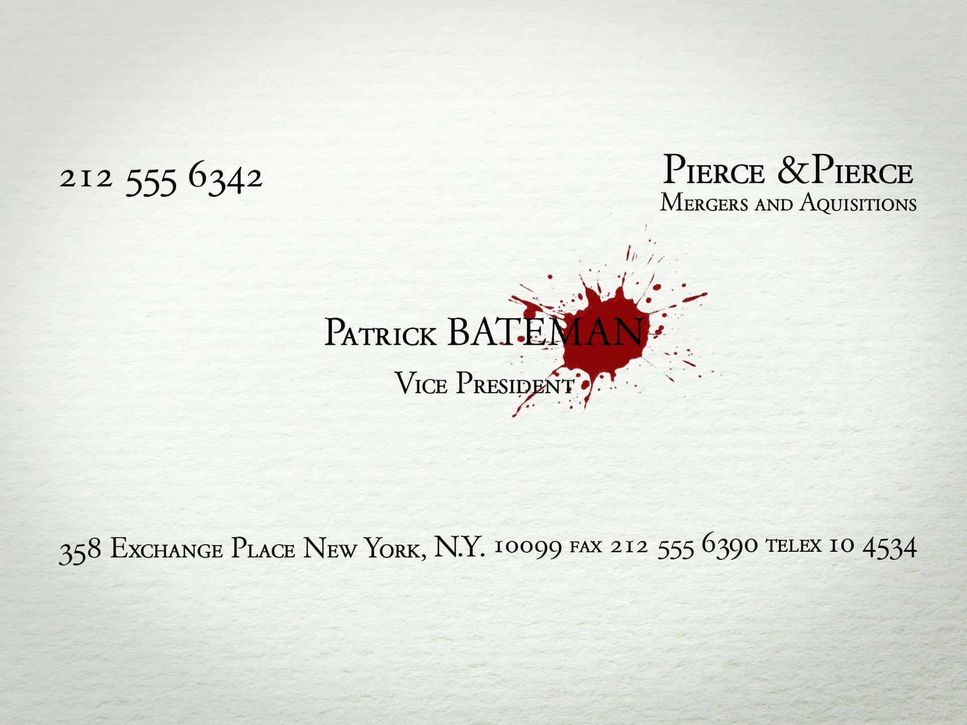 American Psycho Hd Letter Background