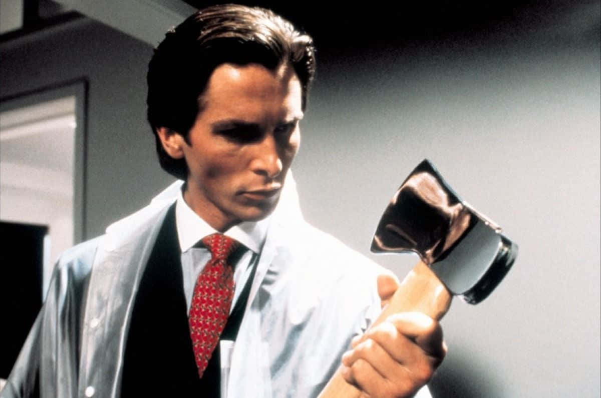 American Psycho With Ax Hd Background