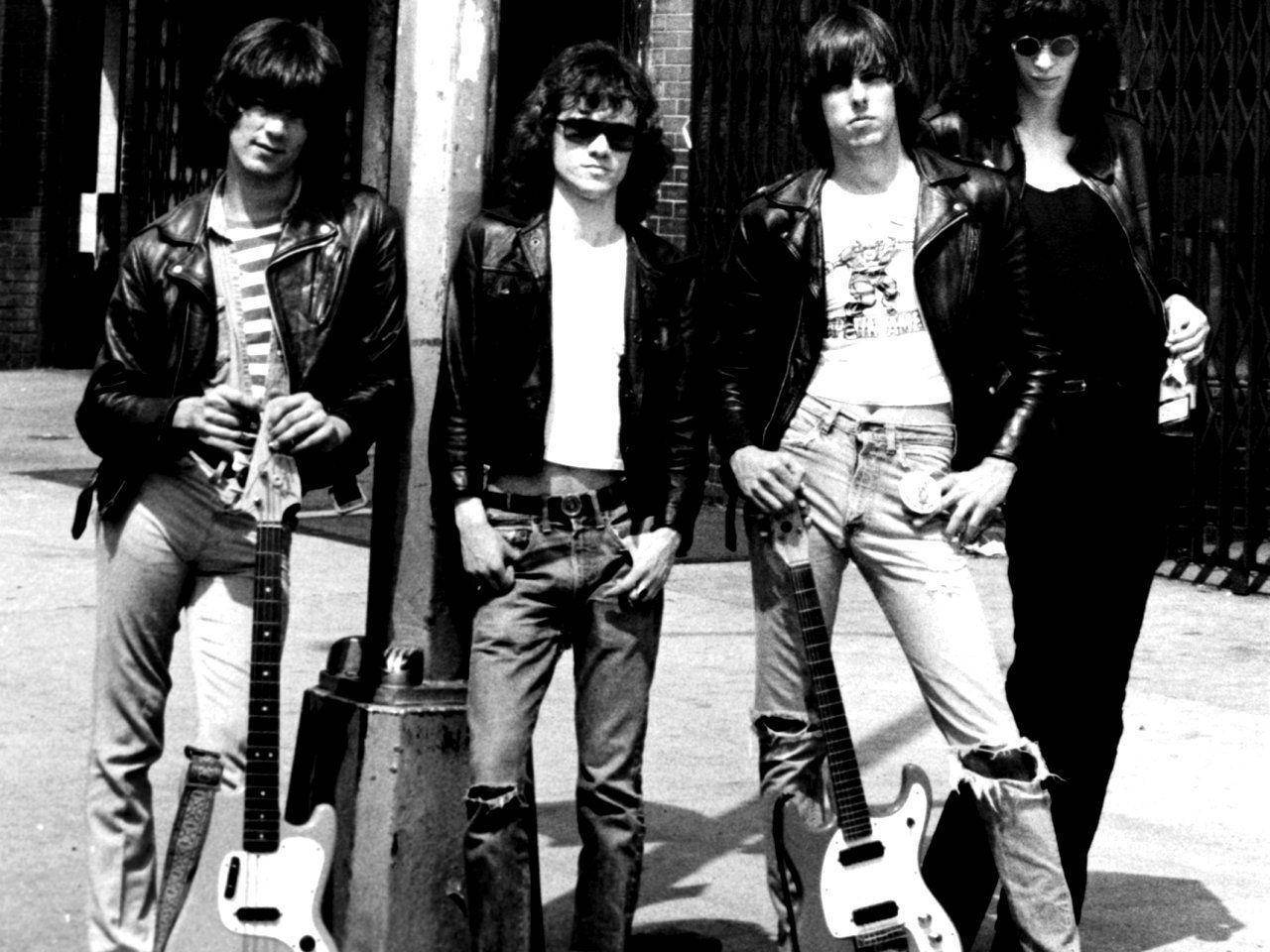 American Punk Band Ramones Cbgb New York City 1975