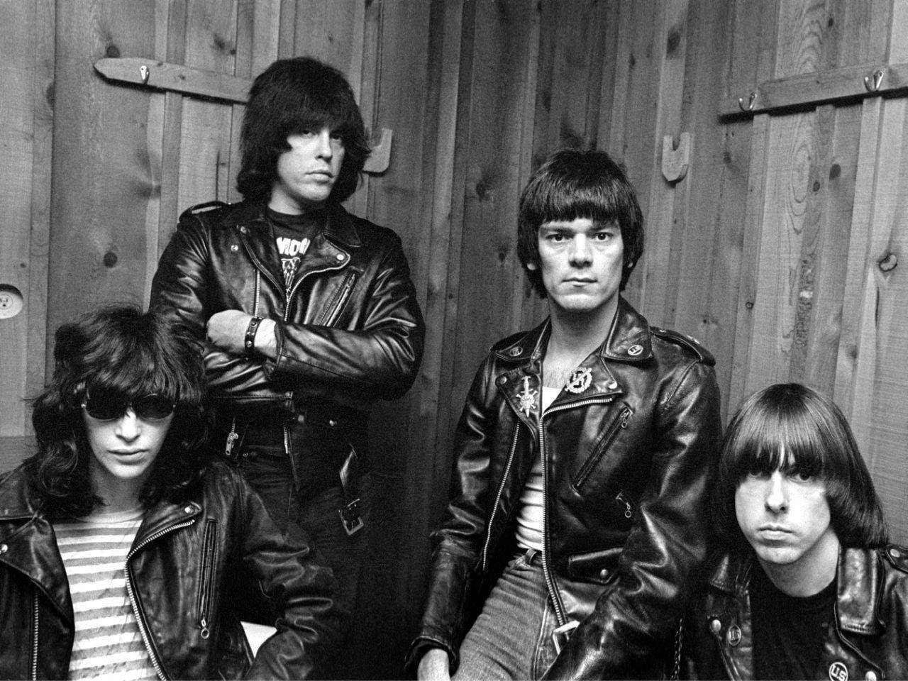 American Punk Group Ramones New York 1979 Photograph Background