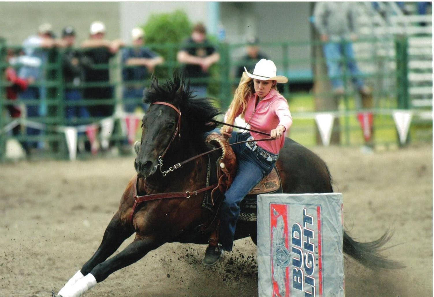 American Quarter Horse Barrel Racing Background