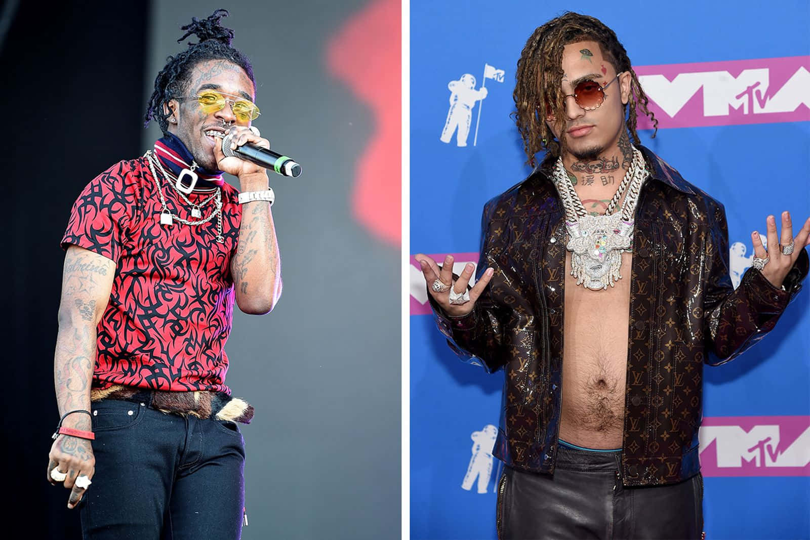 American Rapper, Lil Pump, With A Money Bag