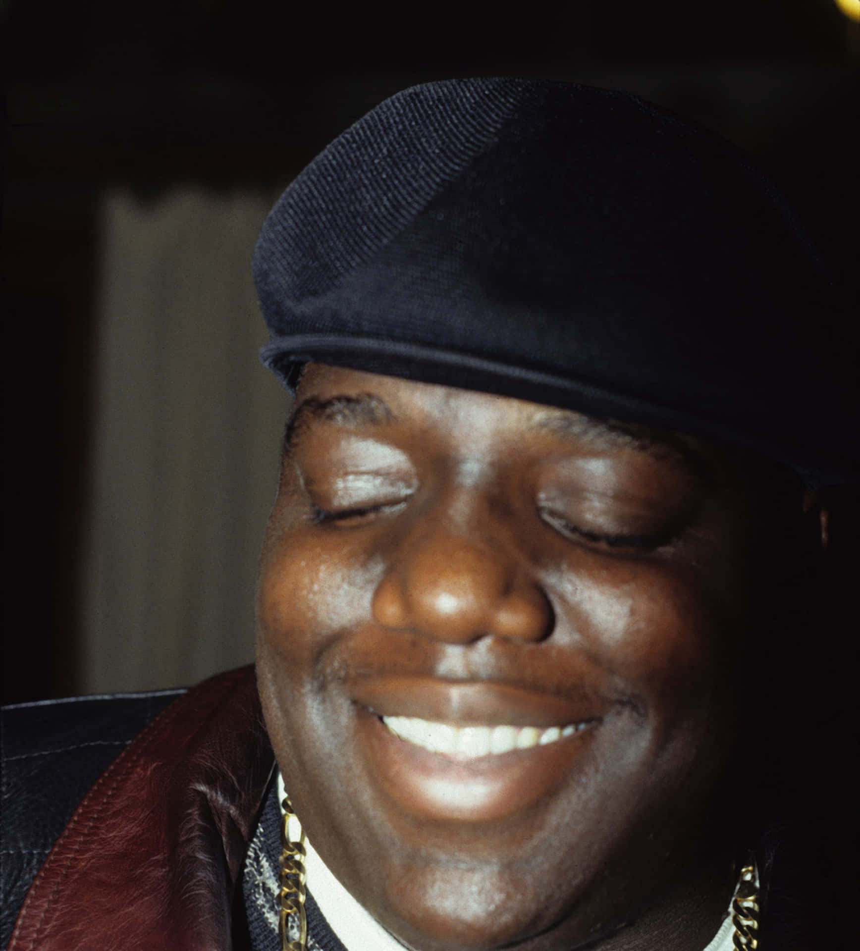 American Rapper The Notorious Big Close Up Background