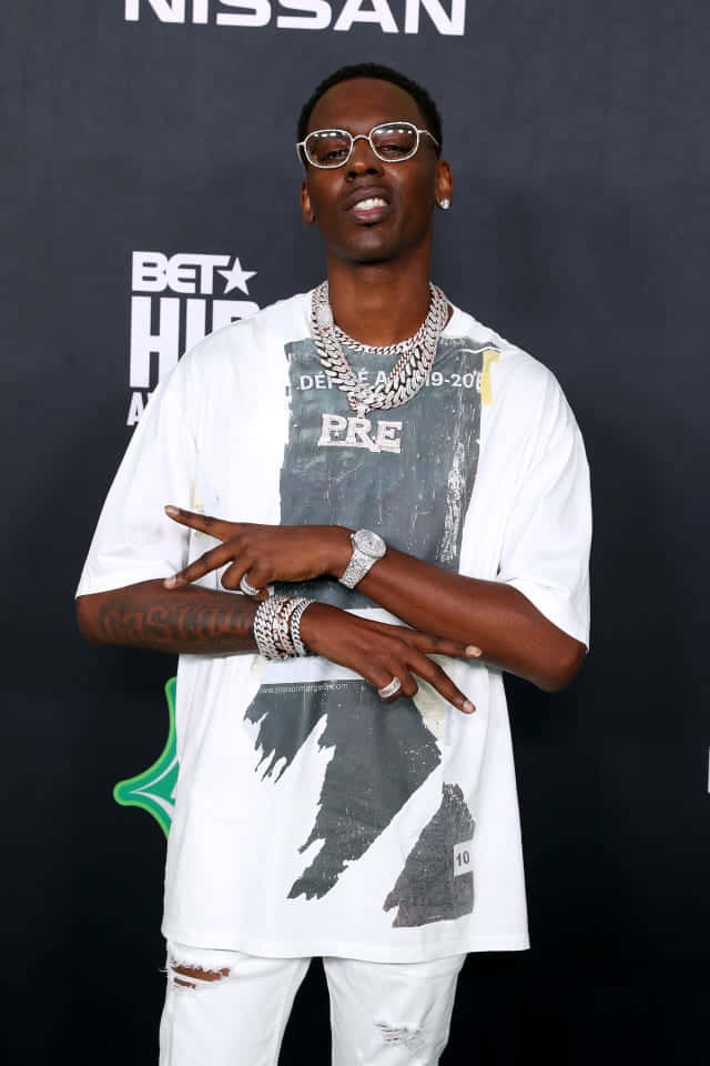 American Rapper Young Dolph 2019 Bet Hip Hop Awards Background