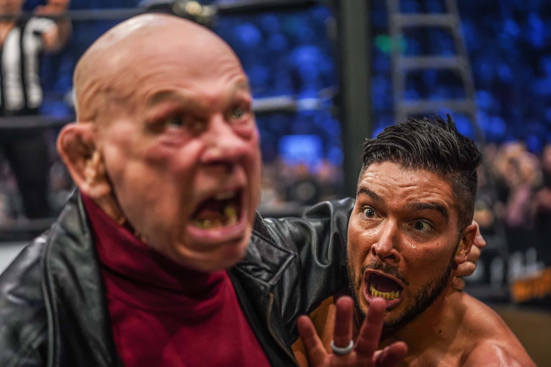 American Retired Wrestler Baron Von Raschke And Wrestler Ethan Page Background