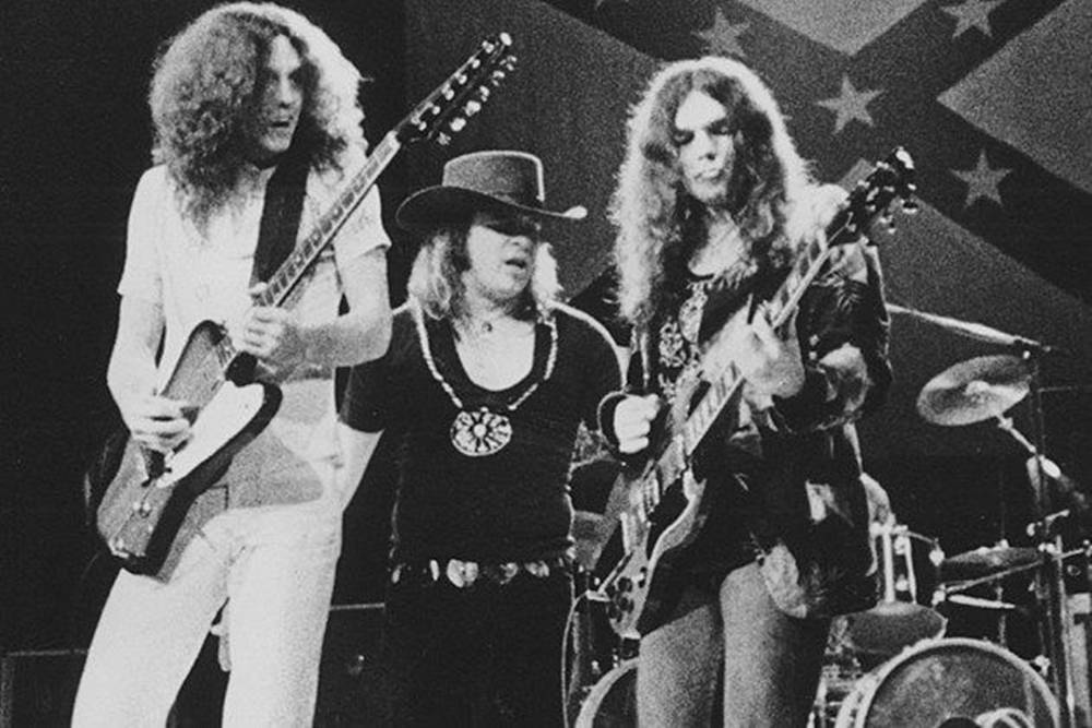 American Rock Band Lynyrd Skynyrd 70s Performance Background