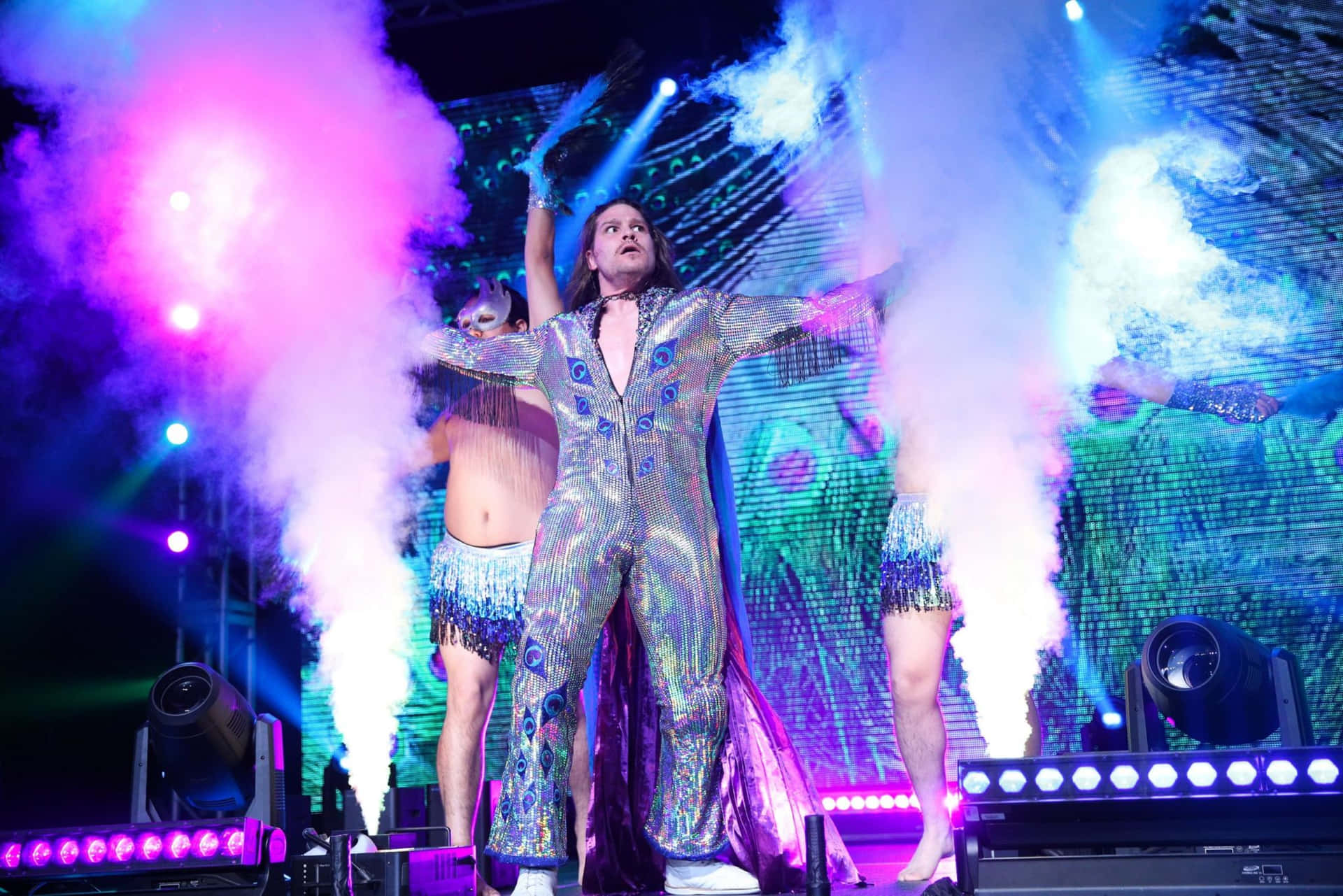 American Roh Professional Wrestler Dalton Castle Low Angle Shot Background