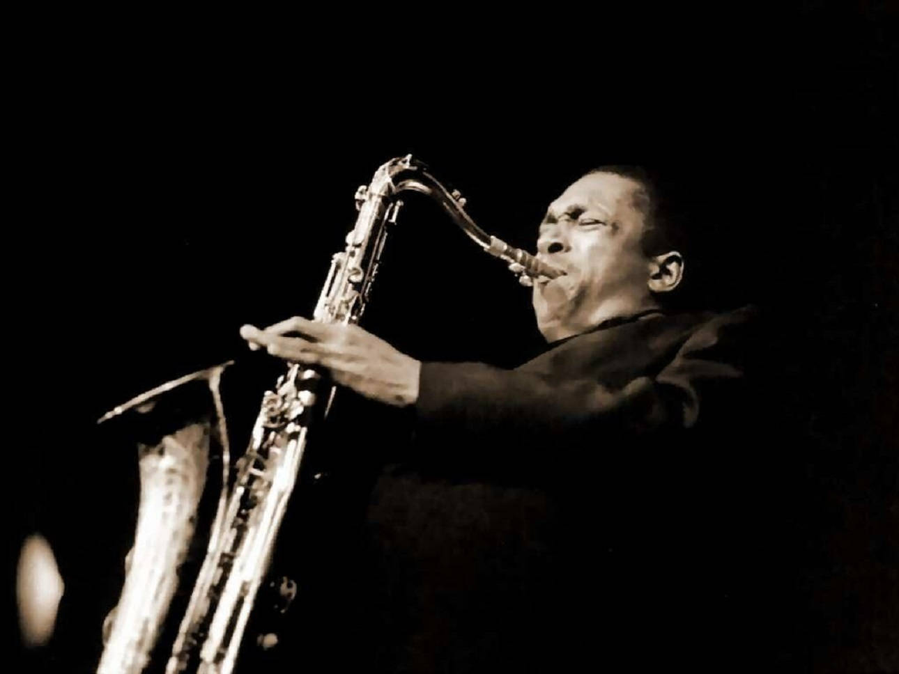 American Saxophonist John Coltrane European Tour 1961 Performance Background