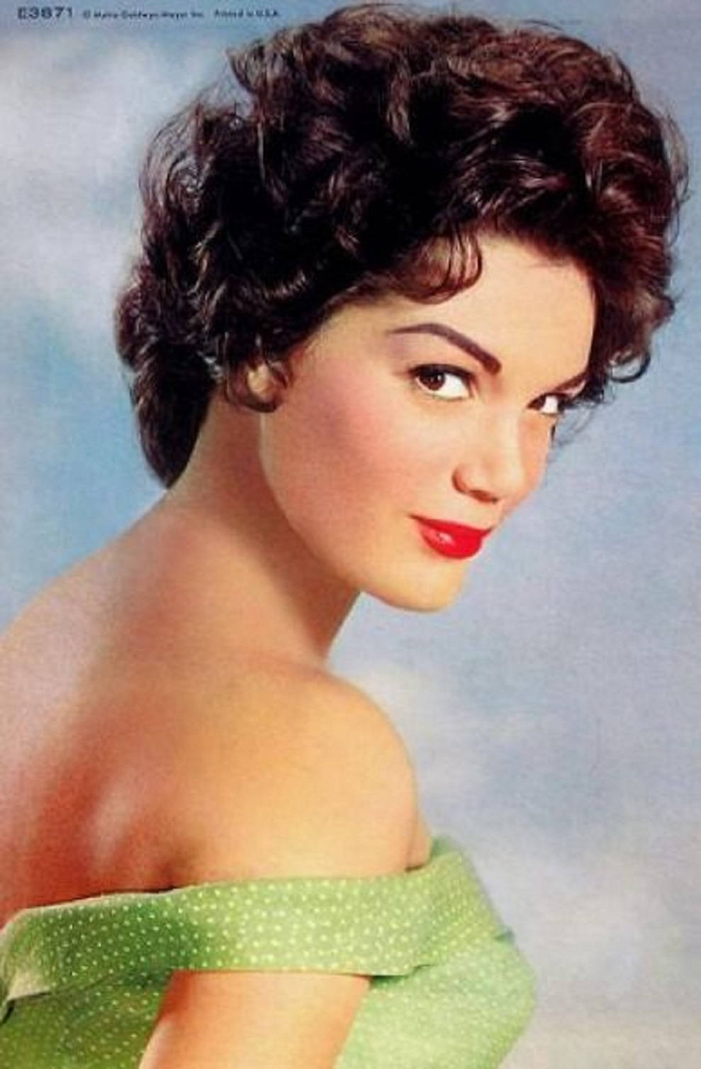 American Singer Actress Connie Francis 1959 Studio Portrait Background