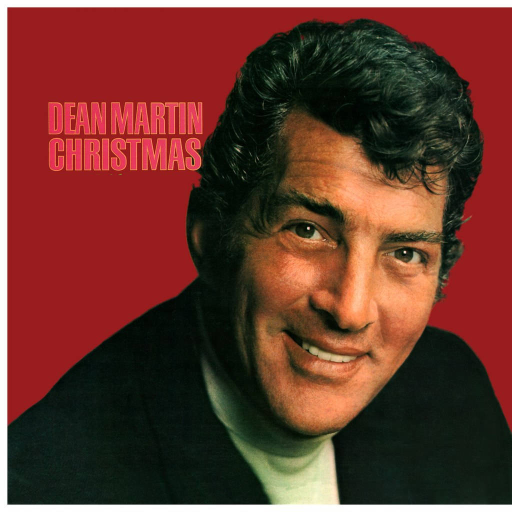 American Singer Dean Martin Christmas Cover Background