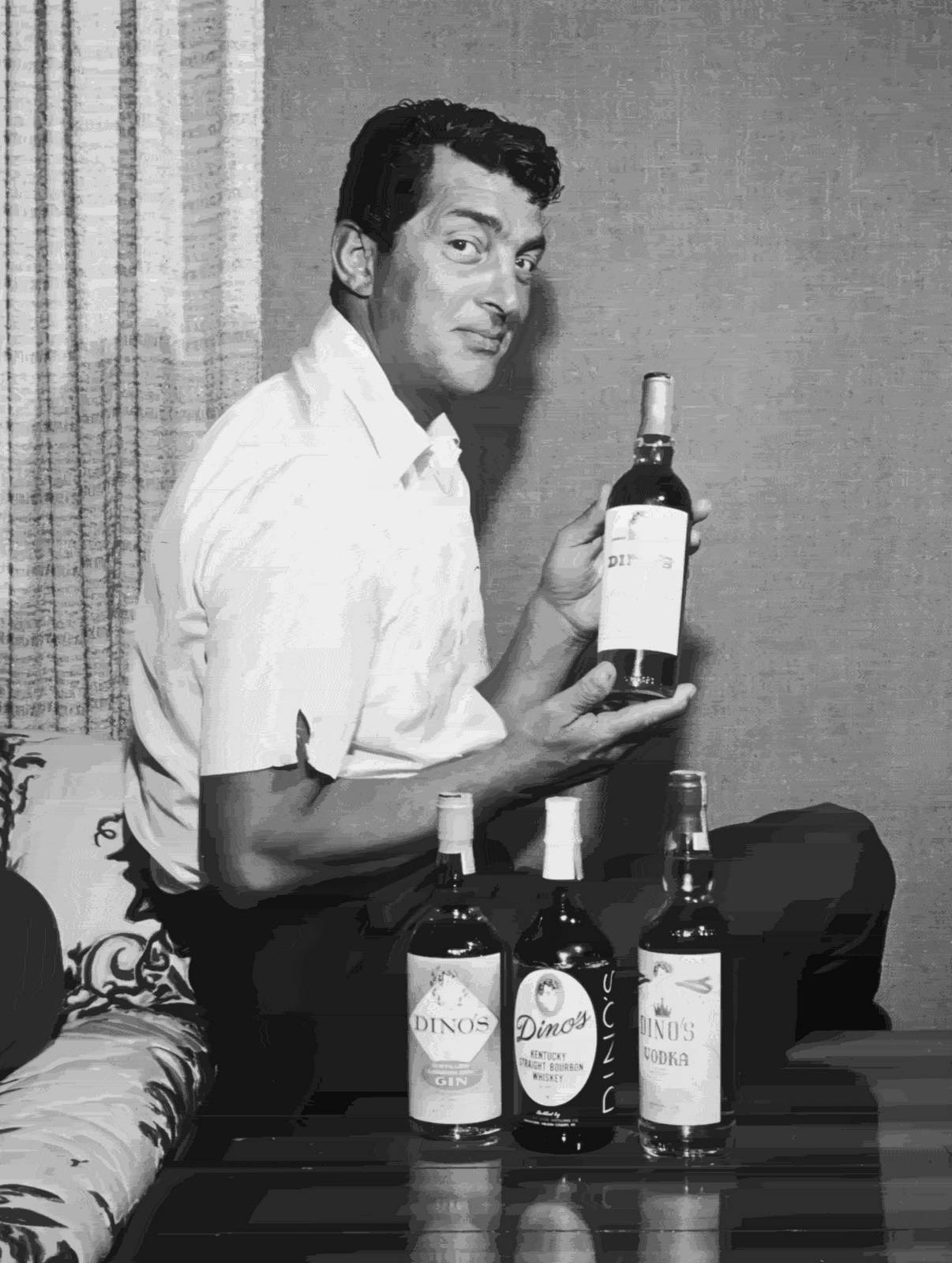 American Singer Dean Martin For Dinos Liquor Brand