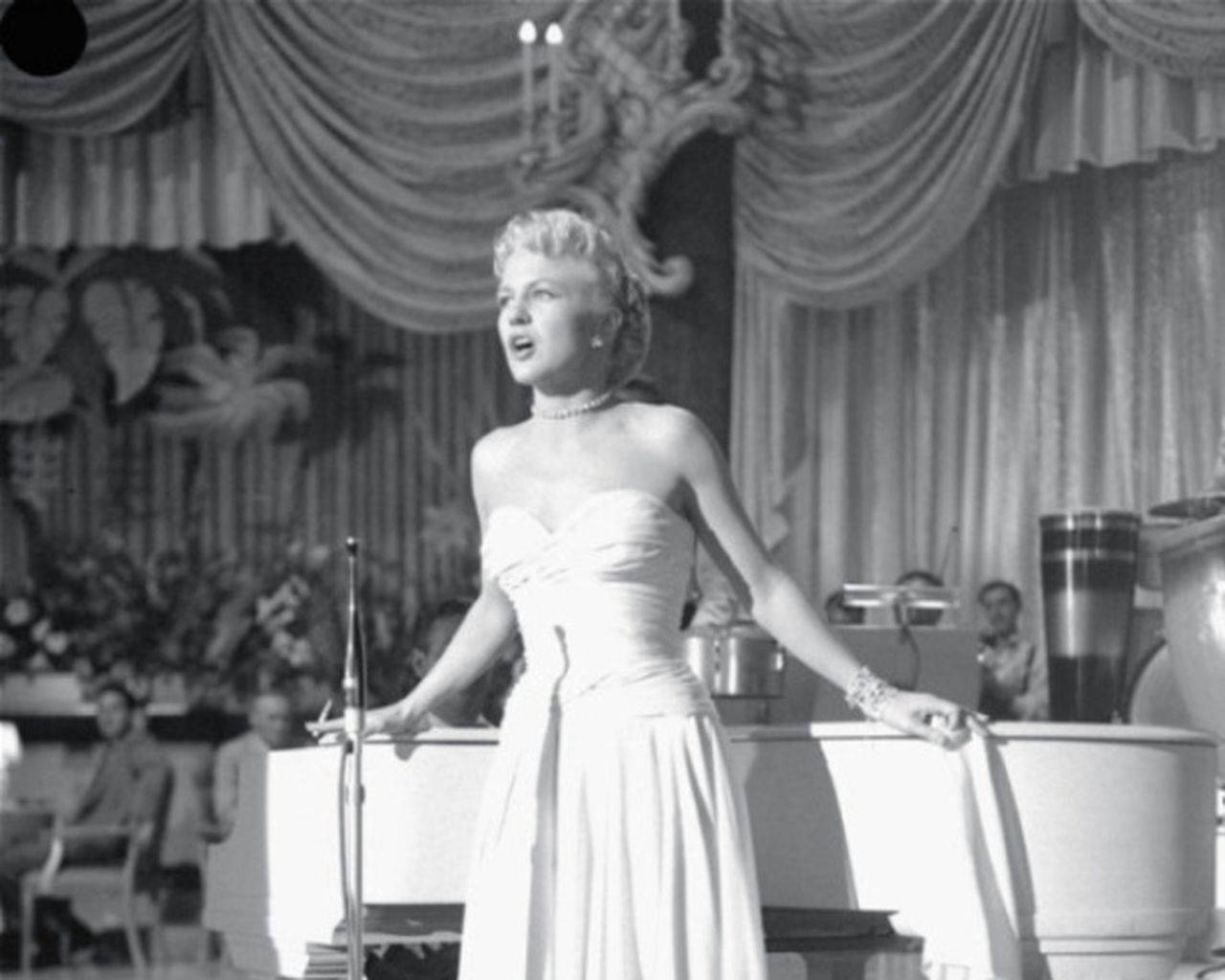 American Singer Peggy Lee Hollywood 1952 Background