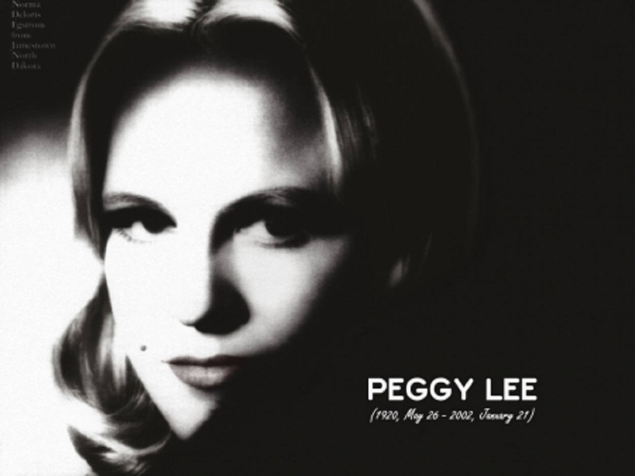 American Singer Peggy Lee Tribute Illustration