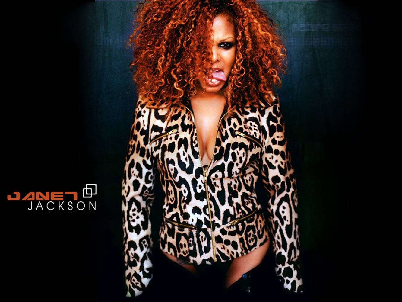 American Singer-songwriter Janet Jackson In The Velvet Rope Background