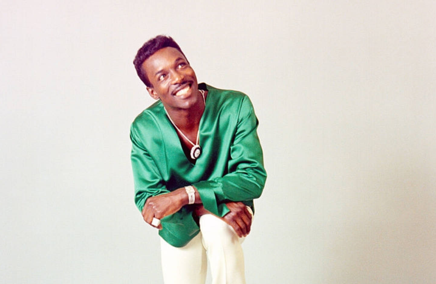 American Singer Wilson Pickett In Green 1965 Photoshoot