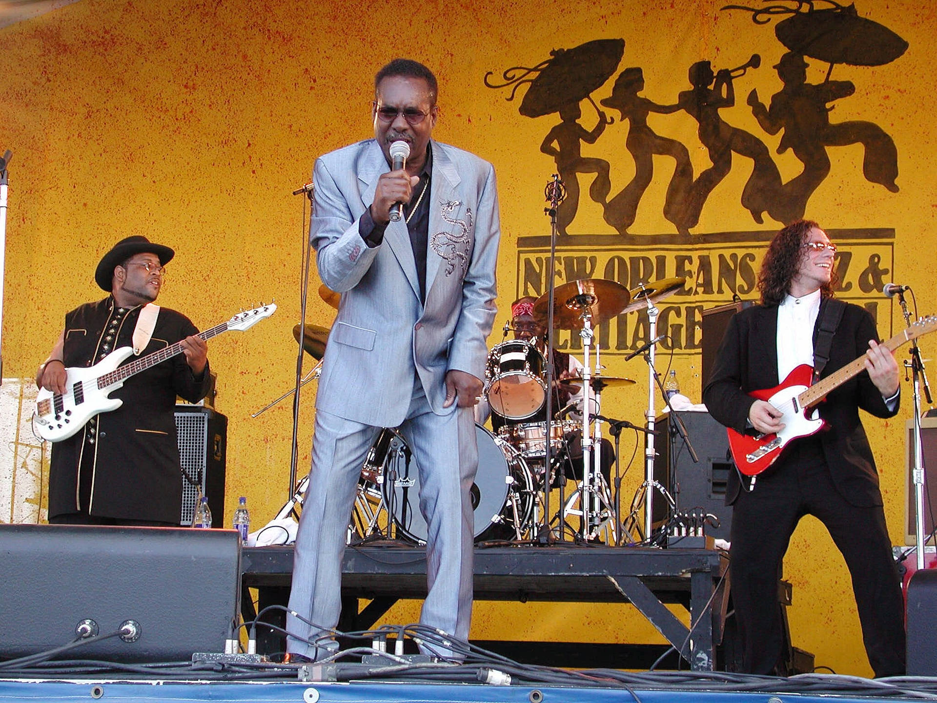 American Singer Wilson Pickett Jazz And Heritage Festival Background