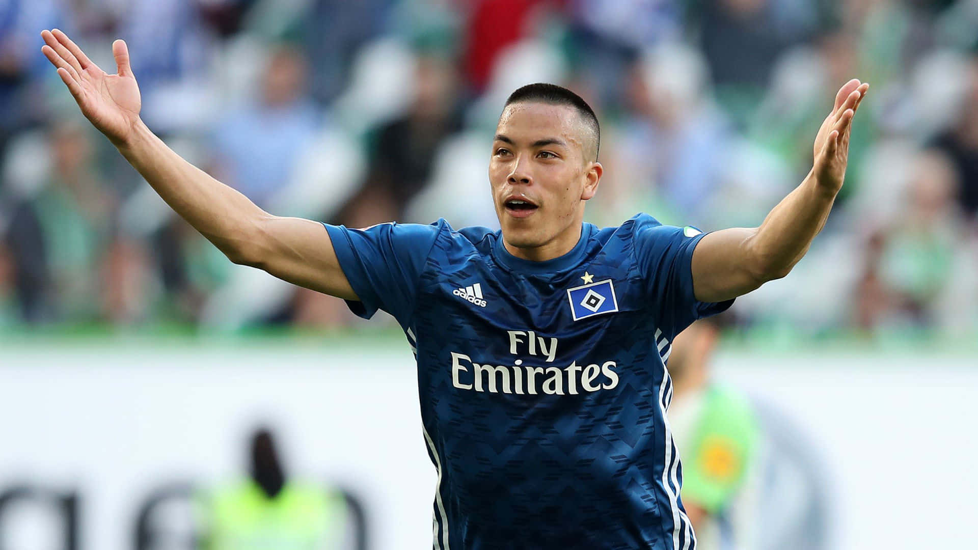 American Soccer Star Bobby Wood In Action Background
