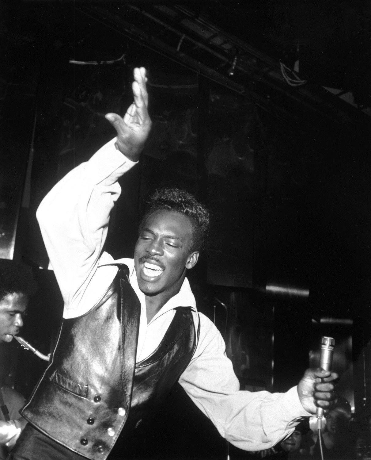 American Soul Singer Wilson Pickett Performing Onstage In 1965 Background