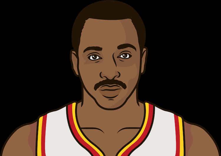 American Star Athlete Moses Malone Animation Background