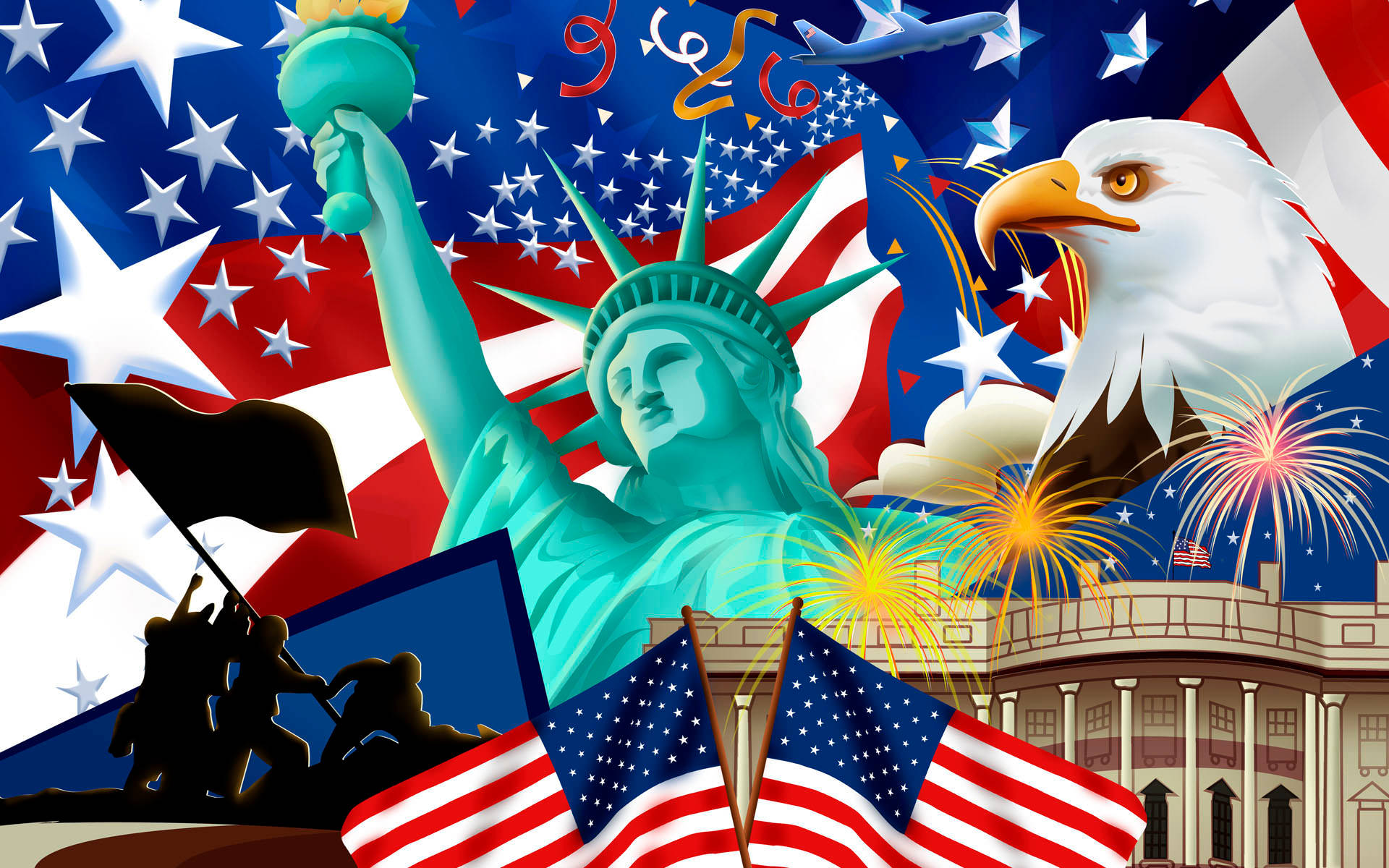 American Symbols Background