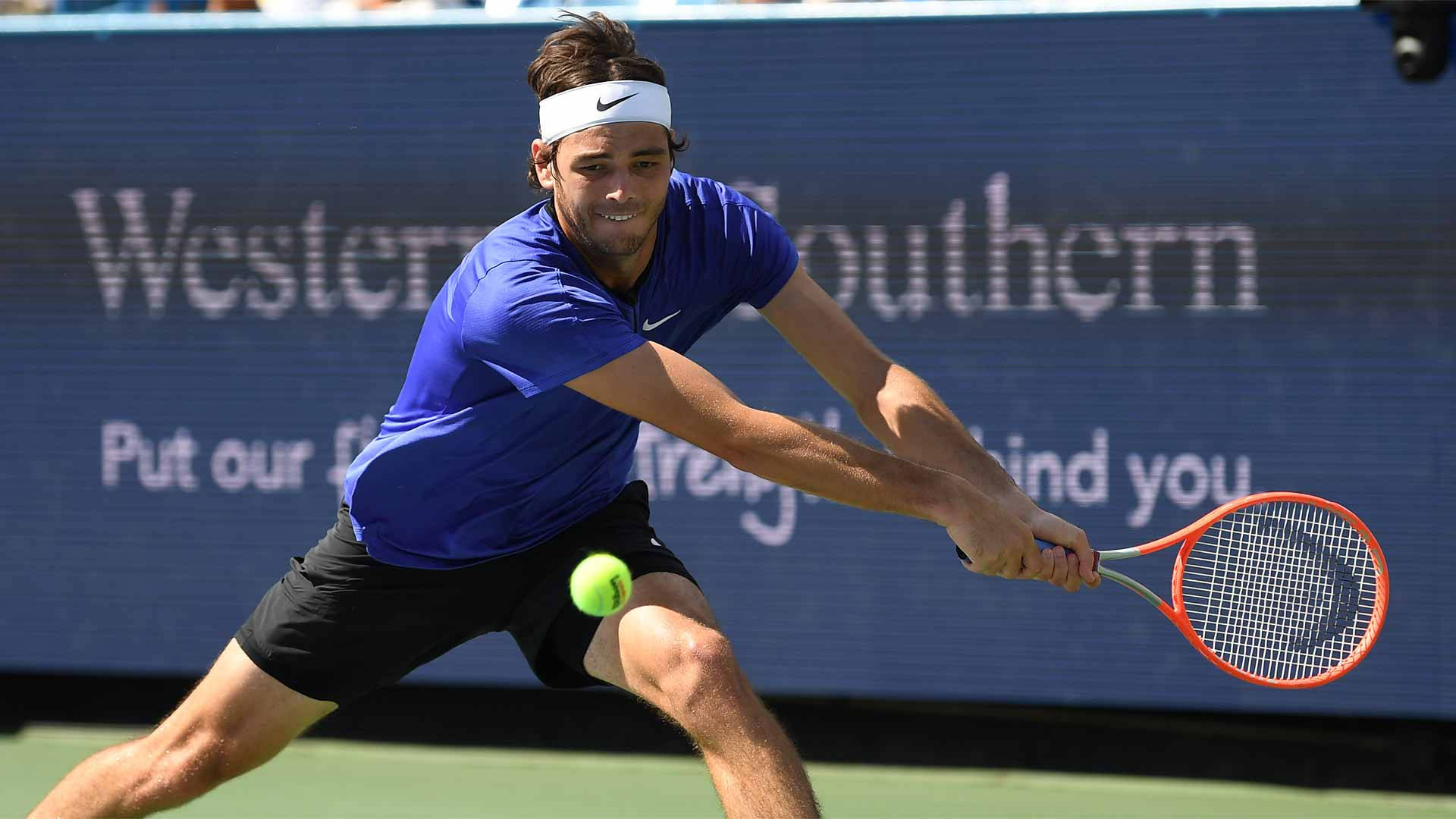 American Tennis Prodigy, Taylor Fritz In Action