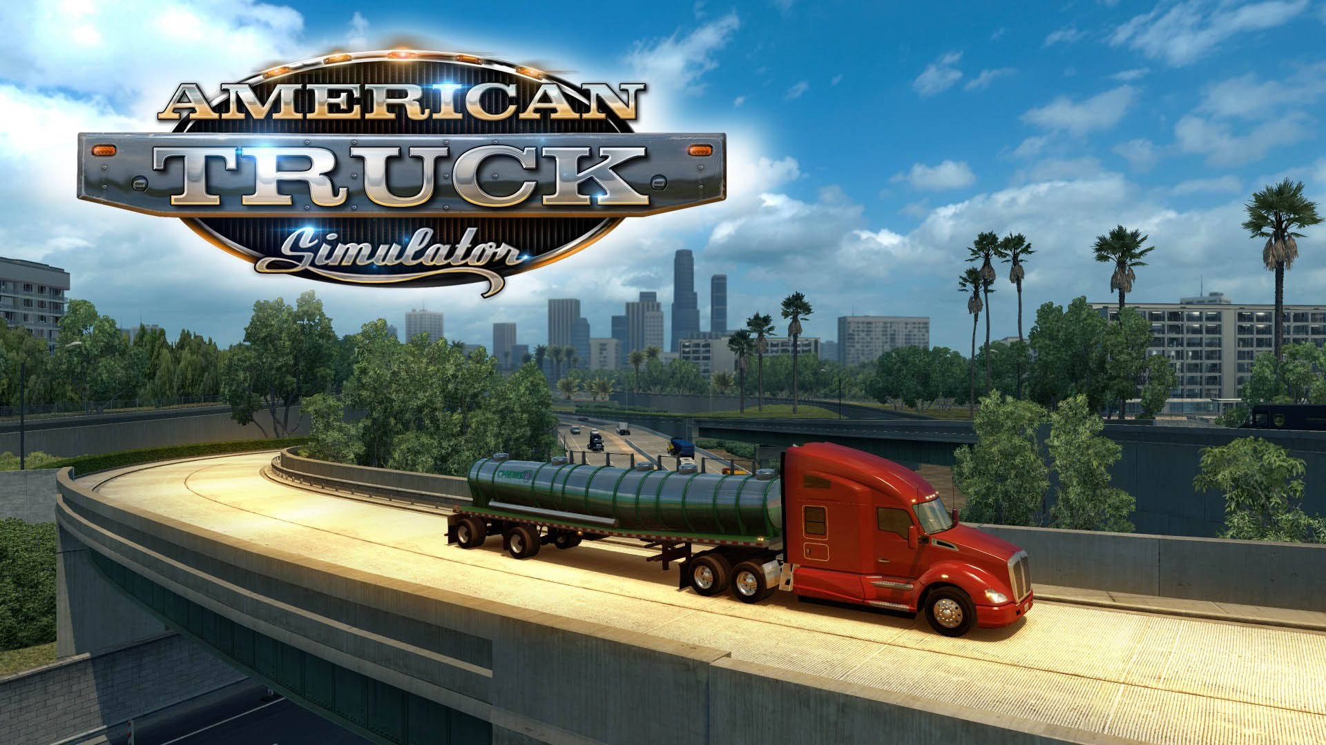 American Truck Simulator Big Rig Truck Background