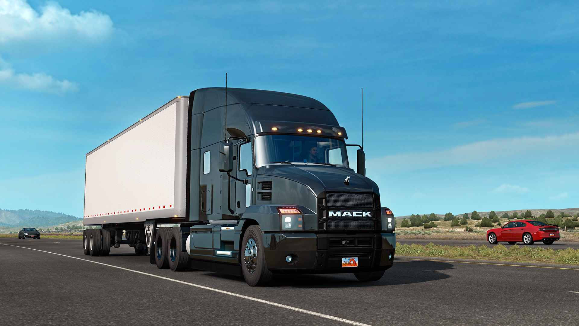 American Truck Simulator Mack Anthem Truck Background