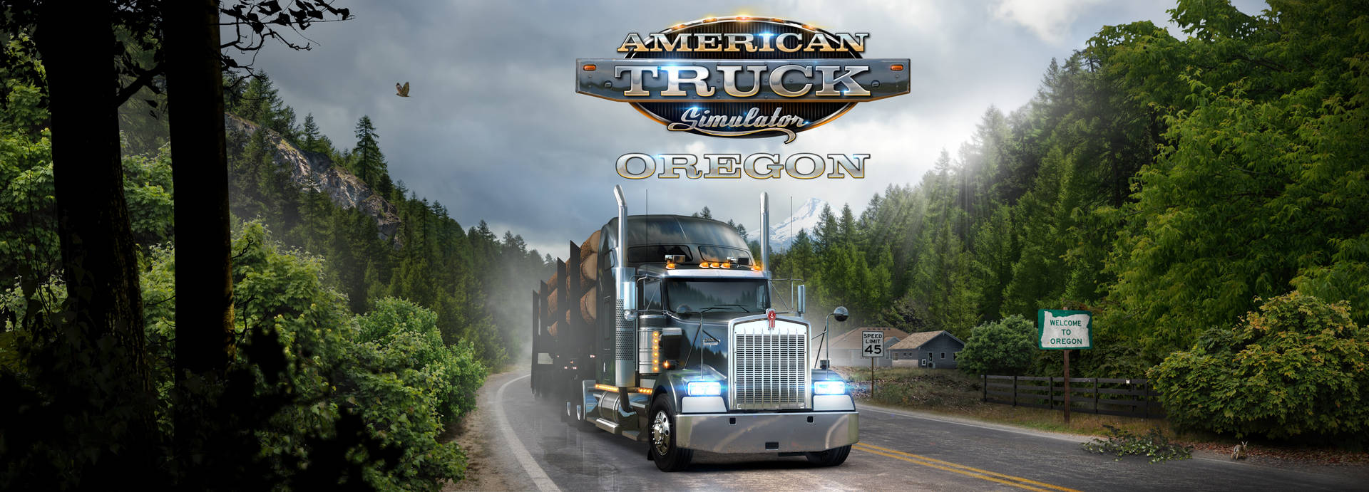 American Truck Simulator Oregon Road Background