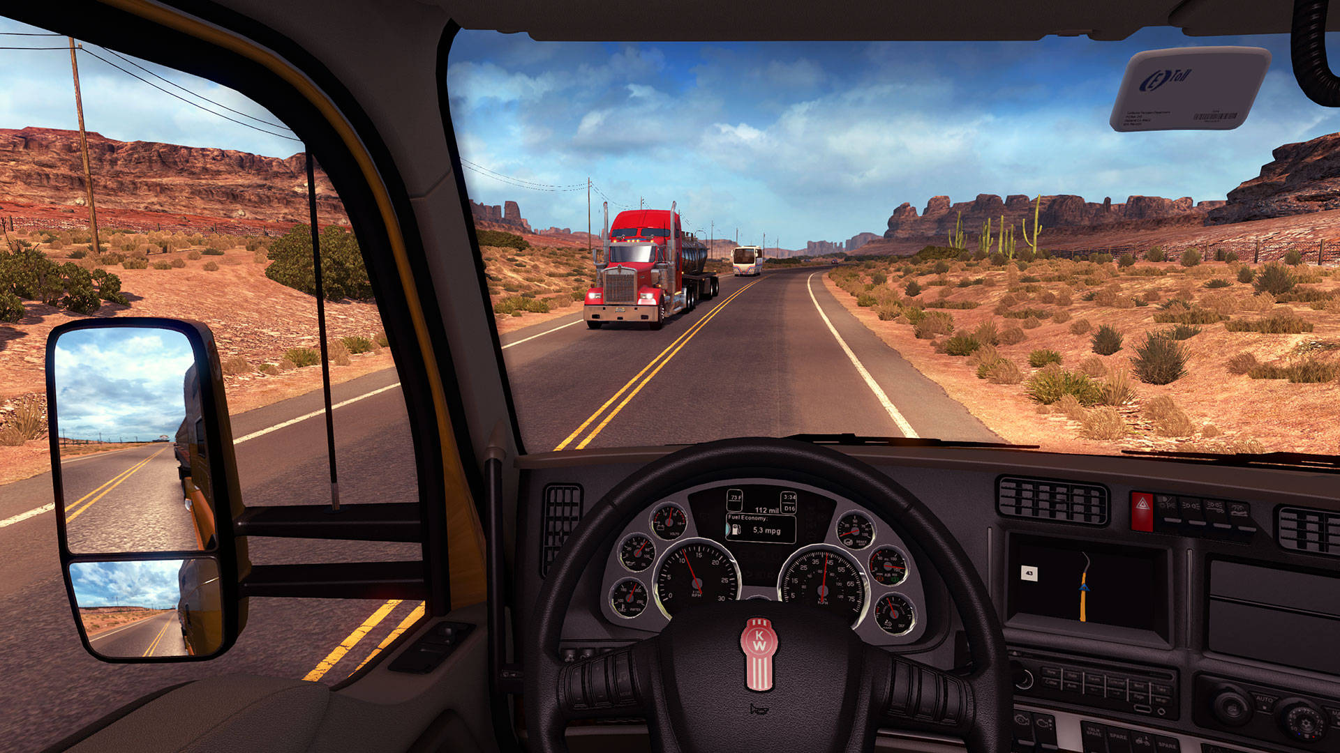 American Truck Simulator Trucks Interior Background