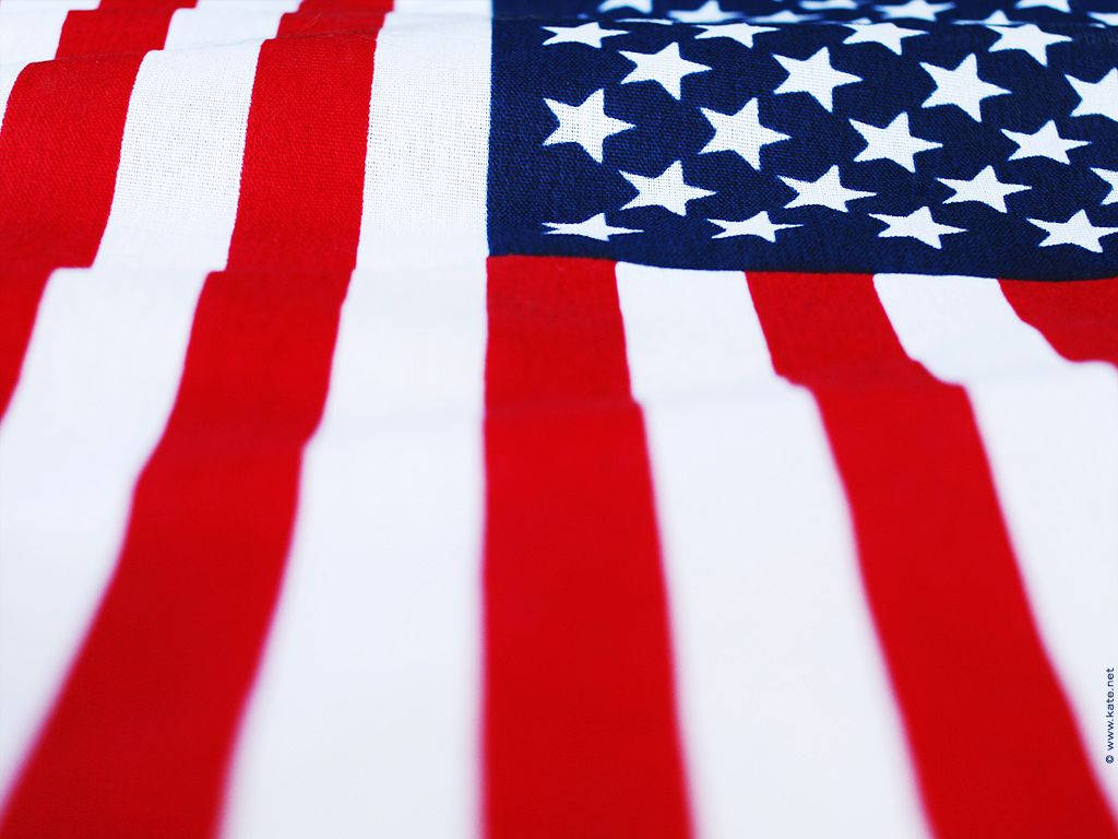 American White And Red Flag Background