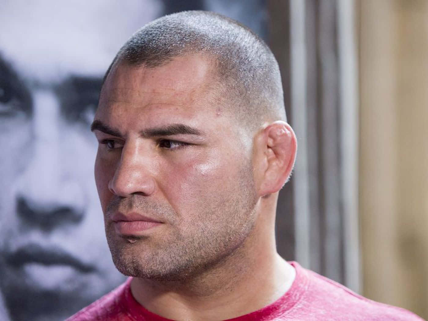 American Wrestler Cain Velasquez Close Up Shot Background