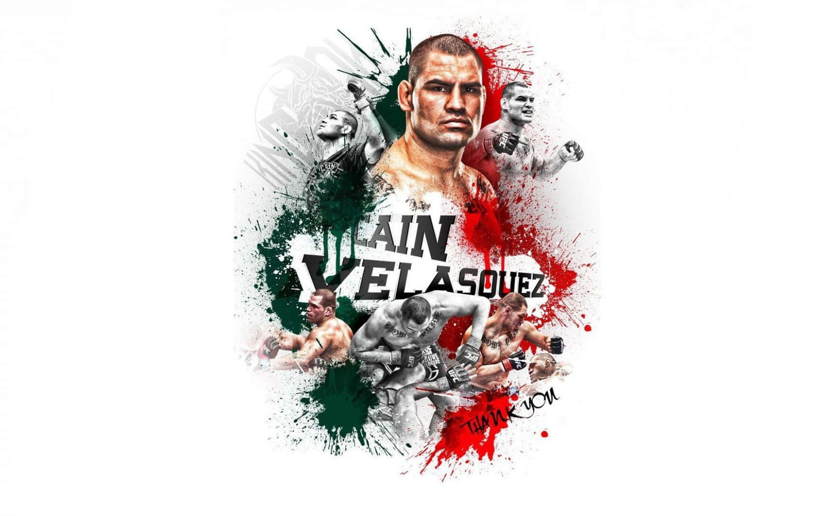 American Wrestler Cain Velasquez Digital Art Background