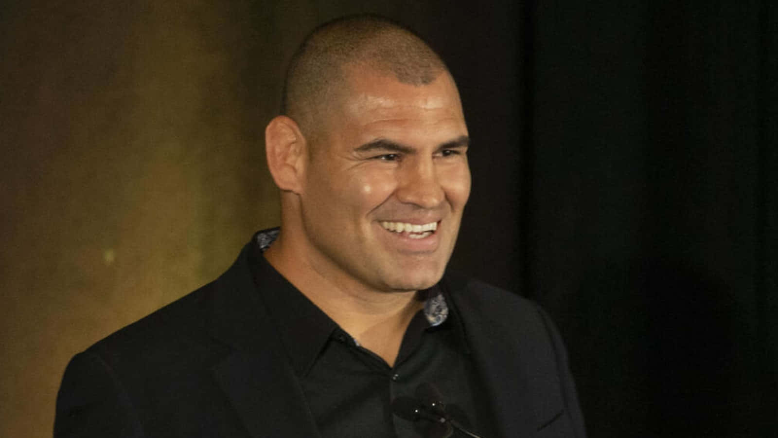 American Wrestler Cain Velasquez Smiling Photograph Background