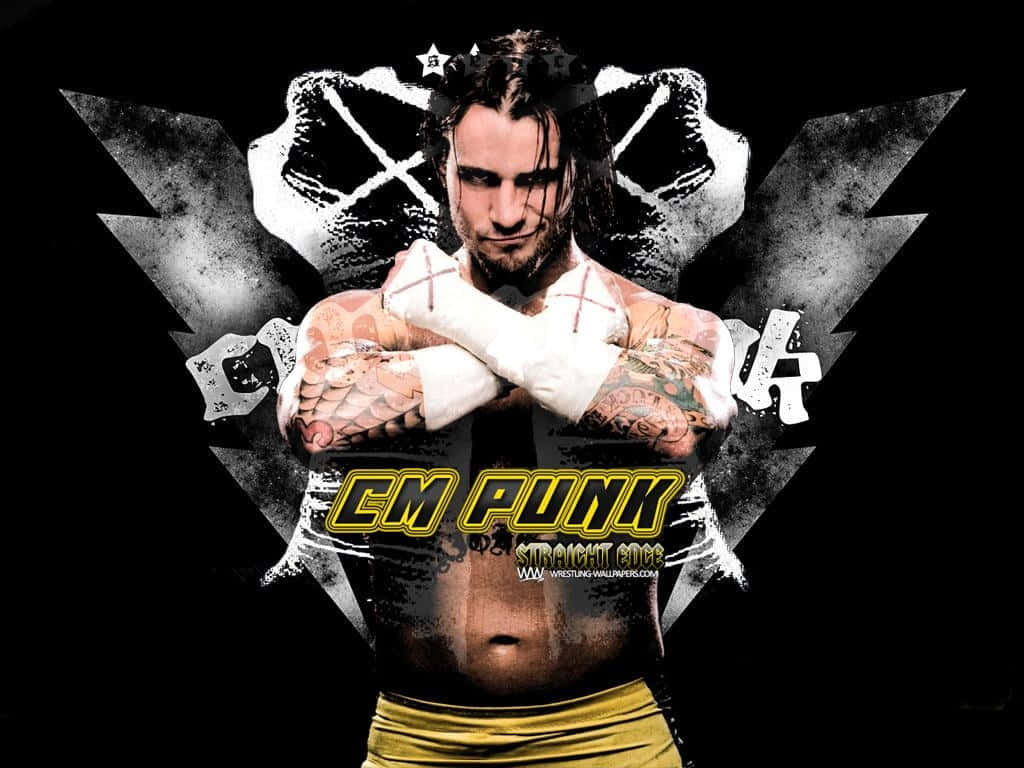 American Wrestler Cm Punk Cool Graphic Art Background