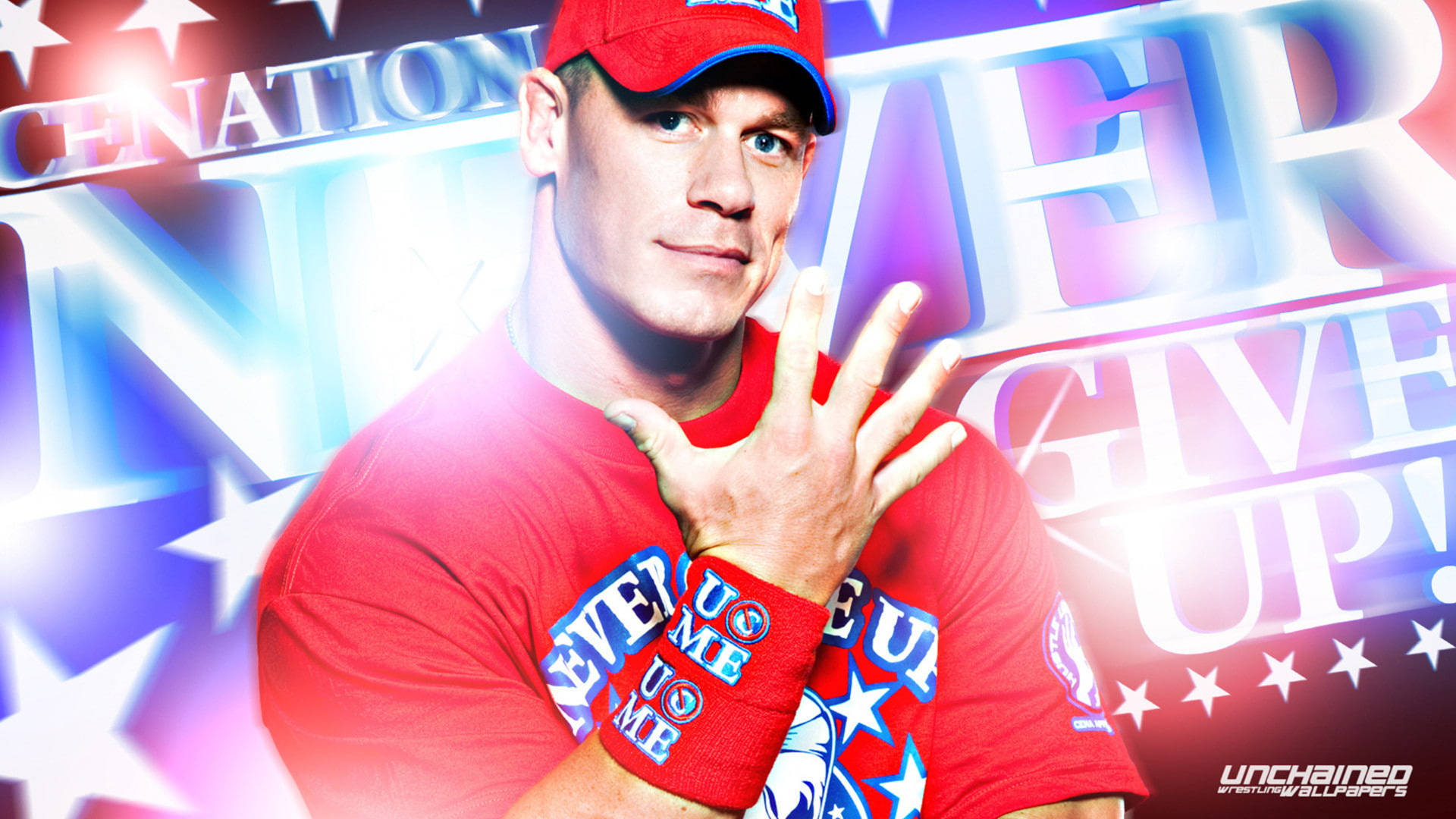 American Wrestler John Cena Digital Poster Background