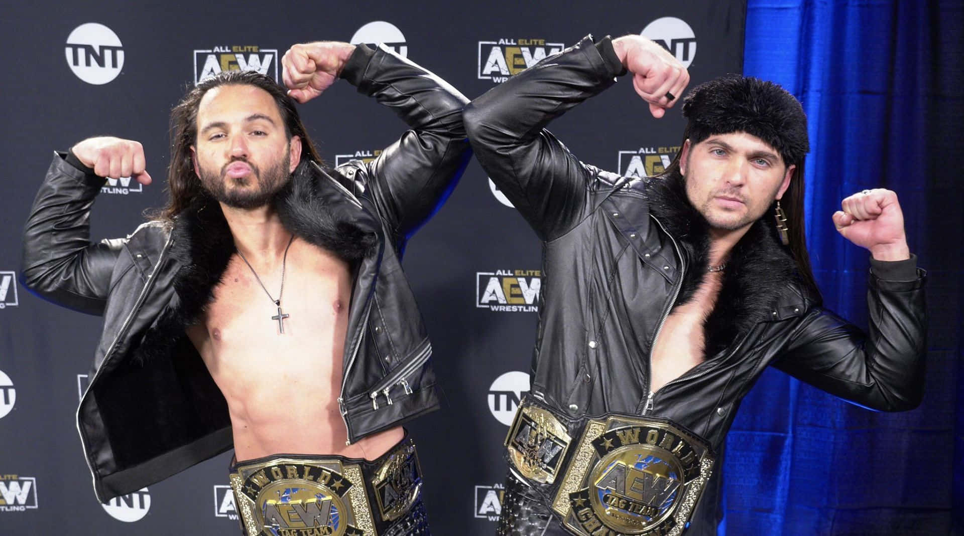 American Wrestler Matt Jackson Aew And Tnt Backdrop Background