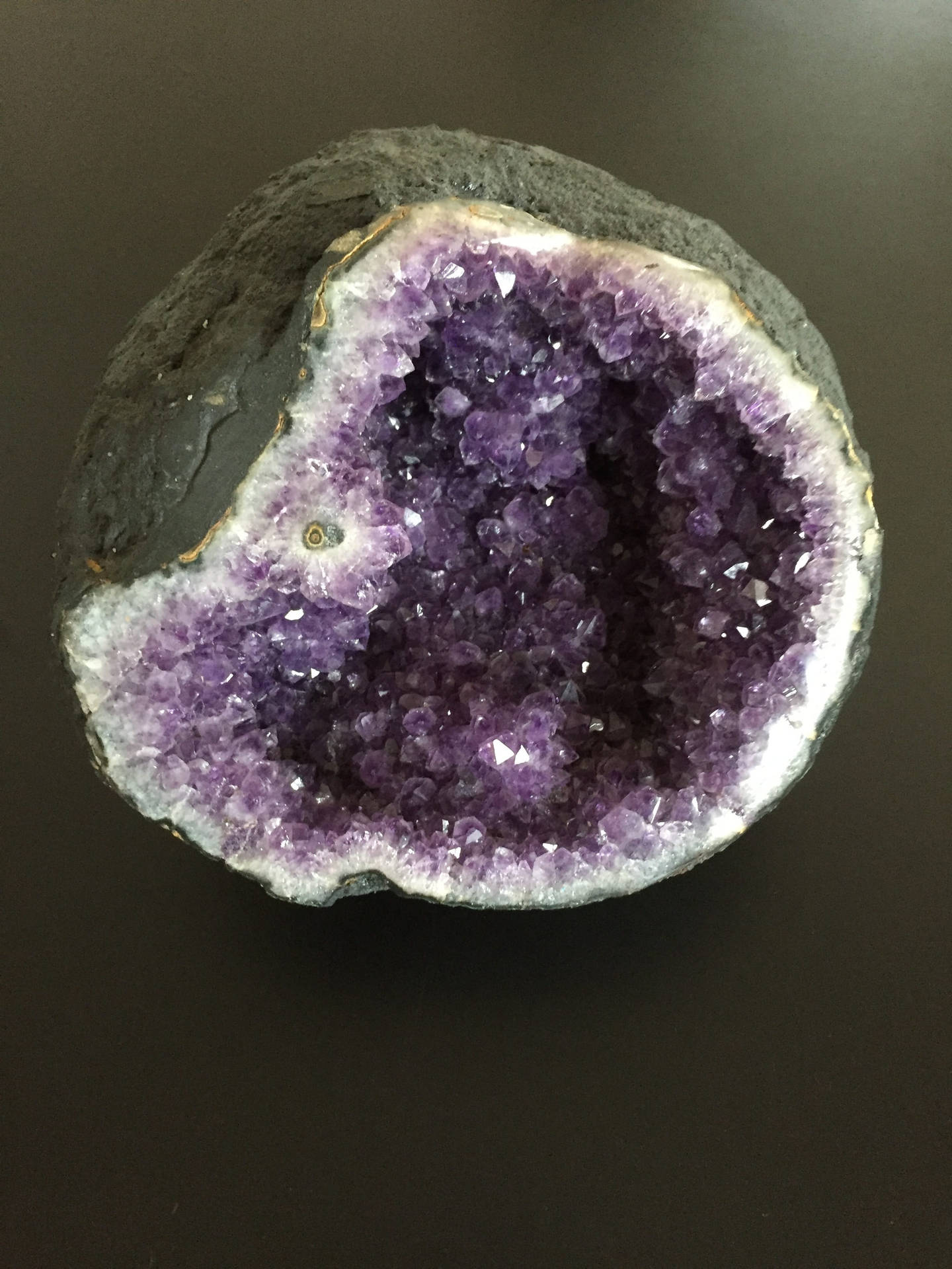 Amethyst Geode With Agate