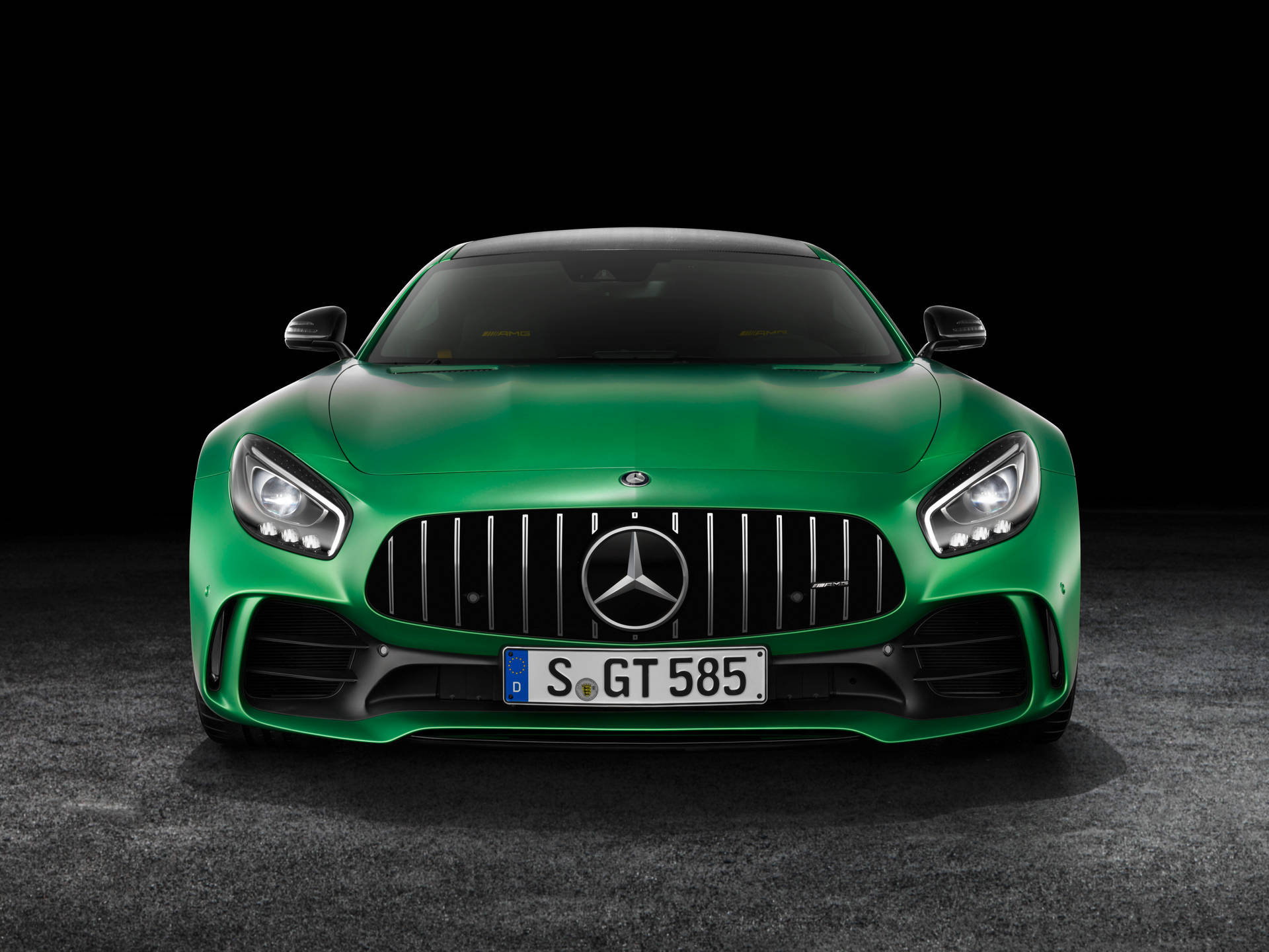 Amg Gtr Luxury Front View Background