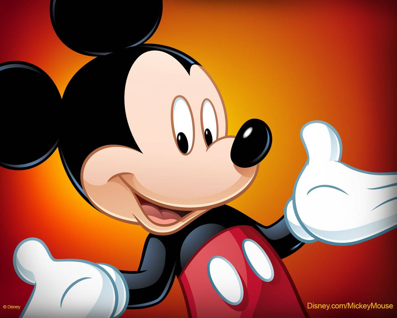 Amicable Mickey Mouse Disney Background